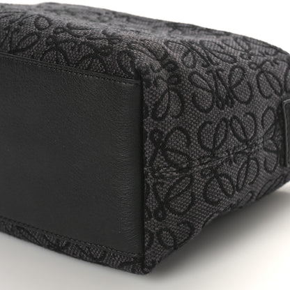 Loewe Jacquard Anagram Calfskin Small Cubi Bag Anthracite Black 8 of 8