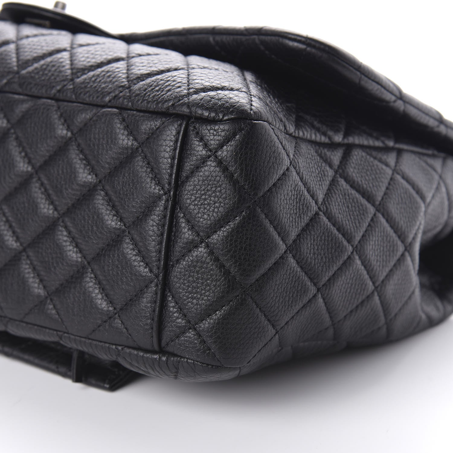 Chanel Calfskin Quilted XXL Travel Flap Bag Black 7 of 10