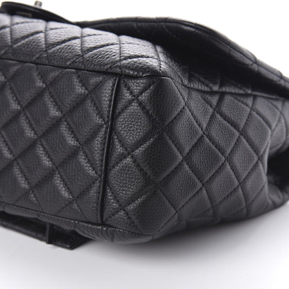 Chanel Calfskin Quilted XXL Travel Flap Bag Black 7 of 10