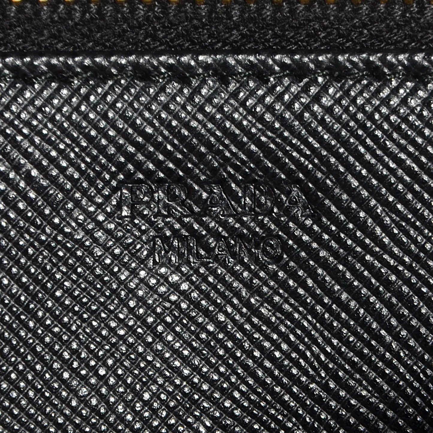 Saffiano Metal Flap Wallet Nero Black