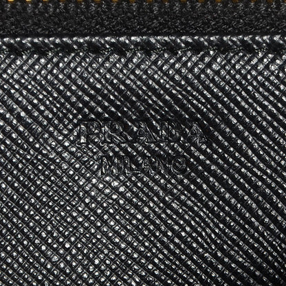 Prada Saffiano Metal Flap Wallet Nero Black 10 of 11