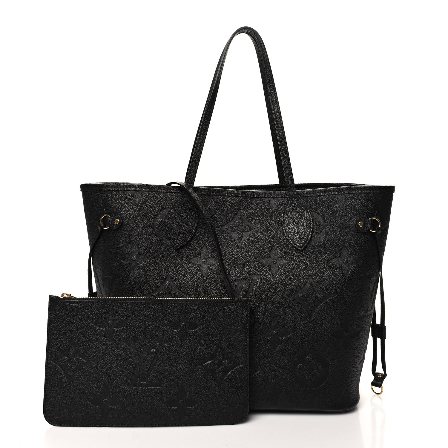 Louis Vuitton Empreinte Monogram Giant Neverfull MM Black 3 of 11