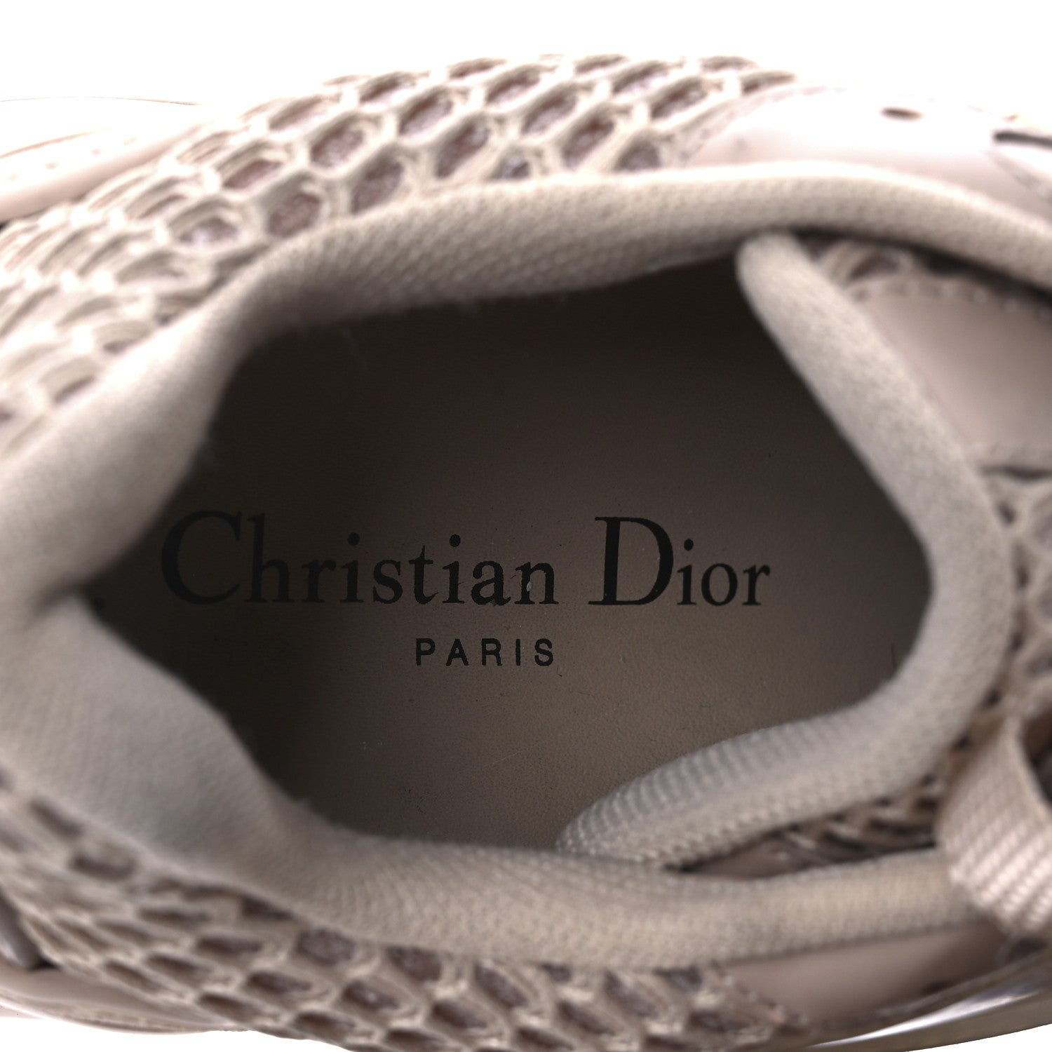 Christian Dior Mesh D-Connect Sneakers 37.5 Nude 9 of 14