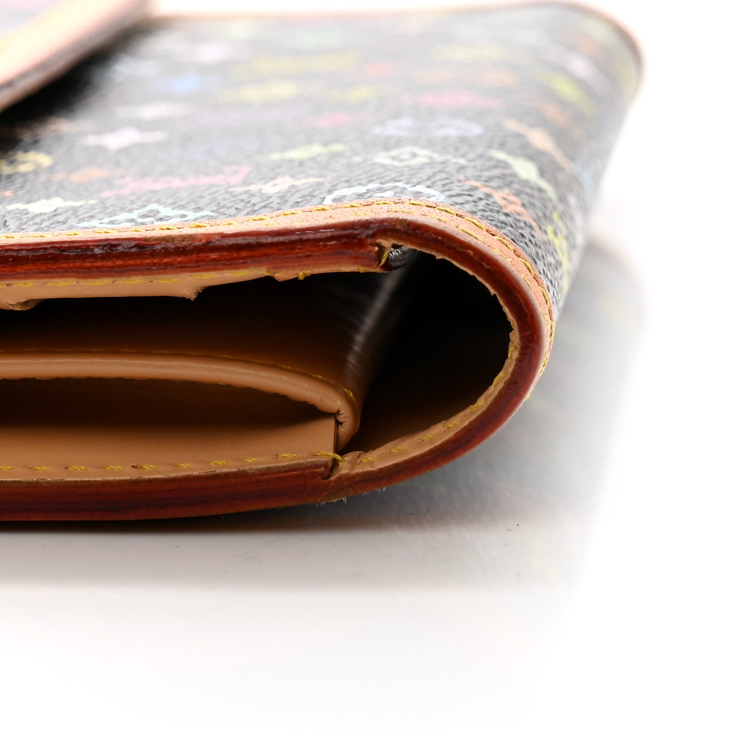 Louis Vuitton Monogram Multicolor Porte Tresor International Wallet Black 8 of 10