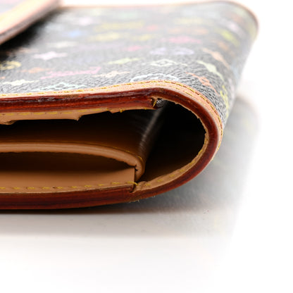 Louis Vuitton Monogram Multicolor Porte Tresor International Wallet Black 8 of 10