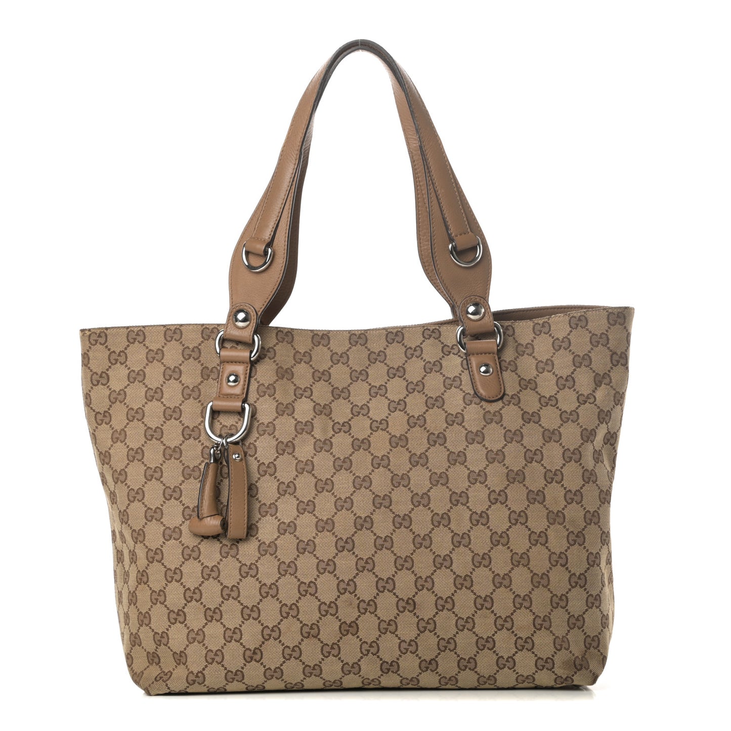 Monogram Medium Icon Bit Tote Light Brown