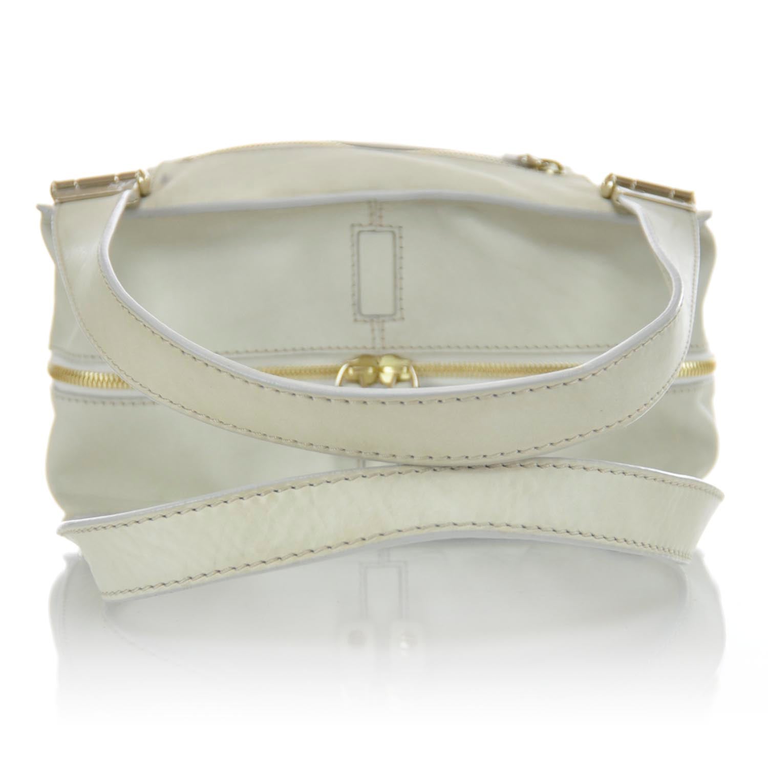 Jimmy Choo Cashmere Calfskin Large Parker Tote White 4 of 11