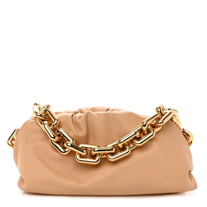 Bottega Veneta Calfskin The Pouch Chain Almond 1 of 11