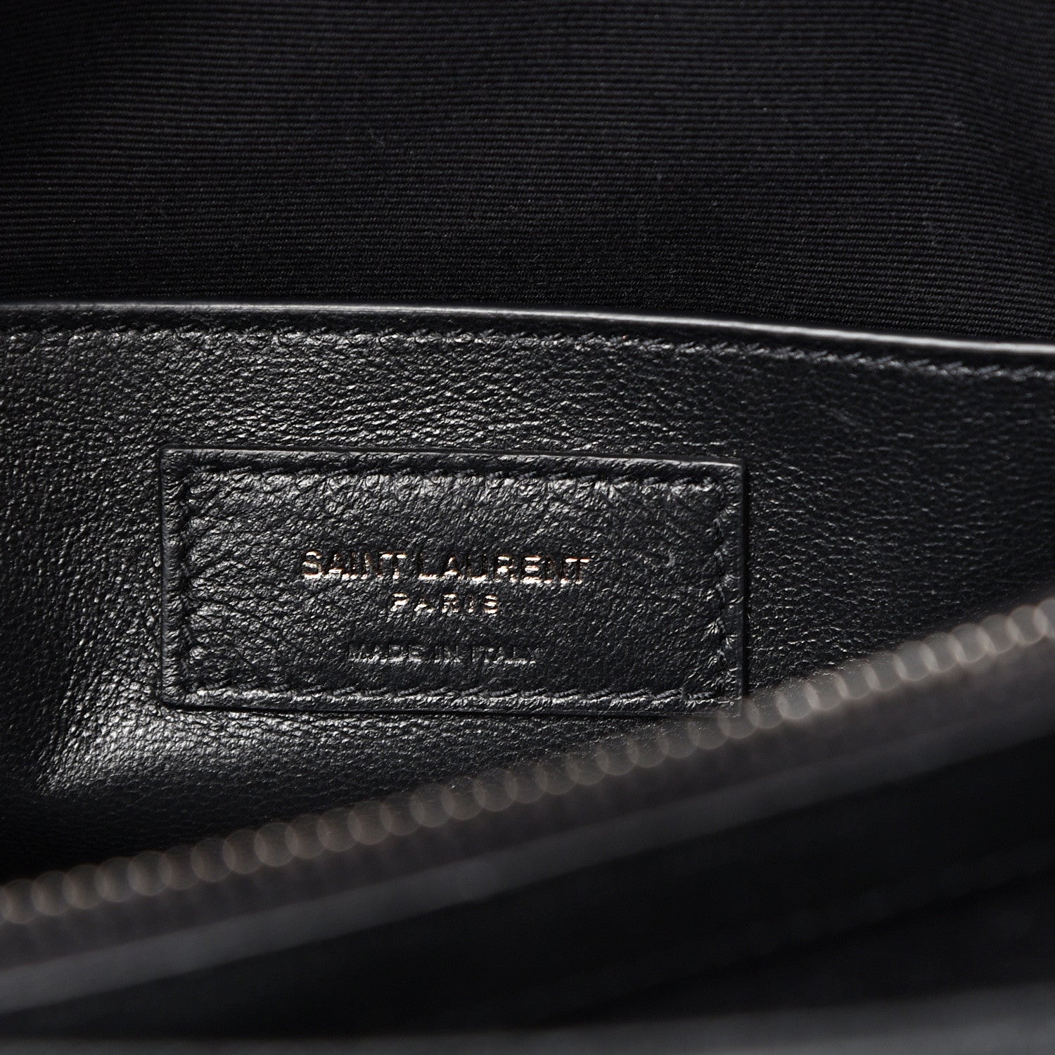 Saint Laurent Sheepskin Matelasse Chevron Monogram Large College Satchel Black 5 of 10
