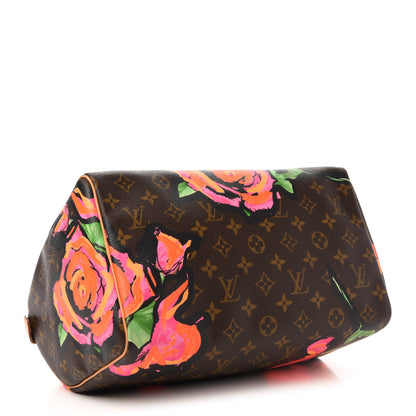 Louis Vuitton Monogram Roses Speedy 30 4 of 12