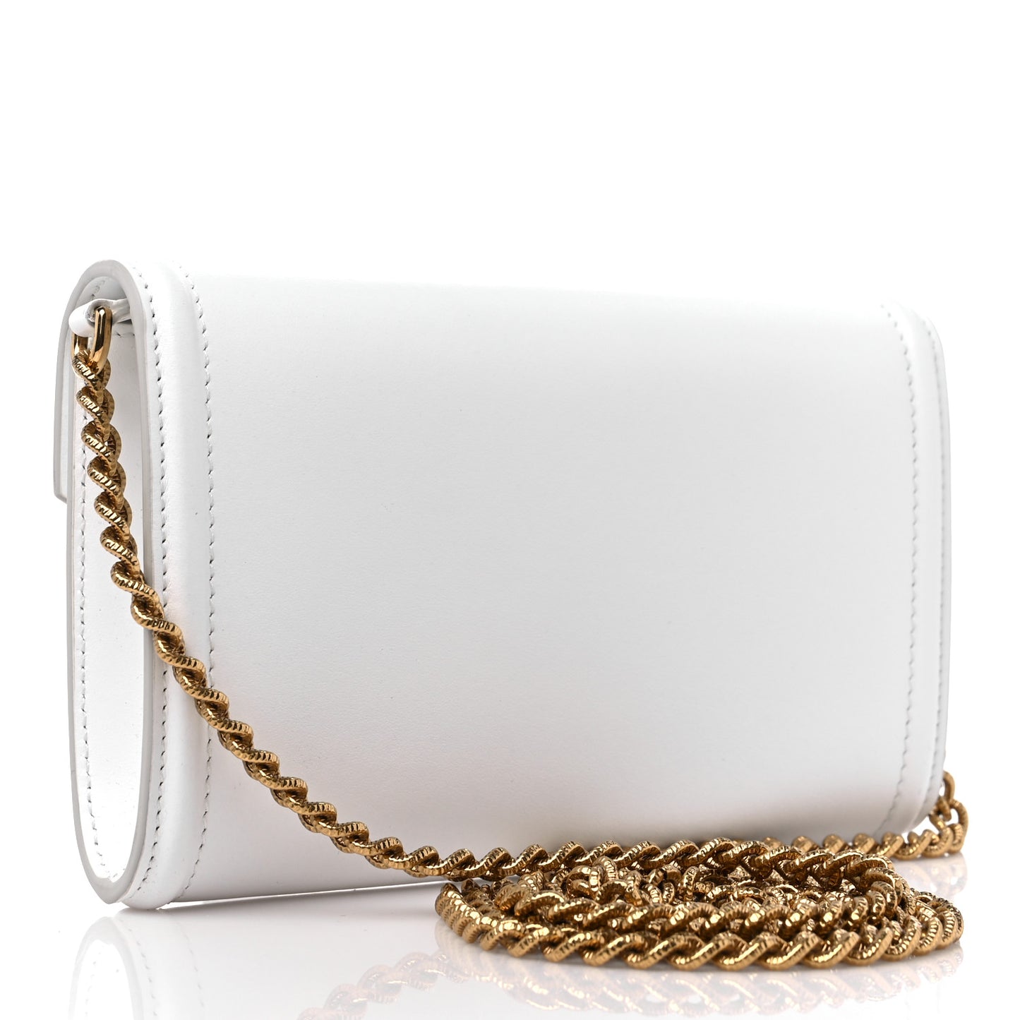 Calfskin Mini Devotion Crossbody Bag White