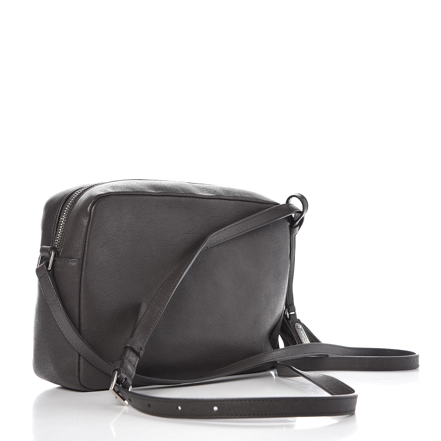 Saint Laurent Lambskin Monogram Small Lou Camera Bag Asphalt 3 of 8