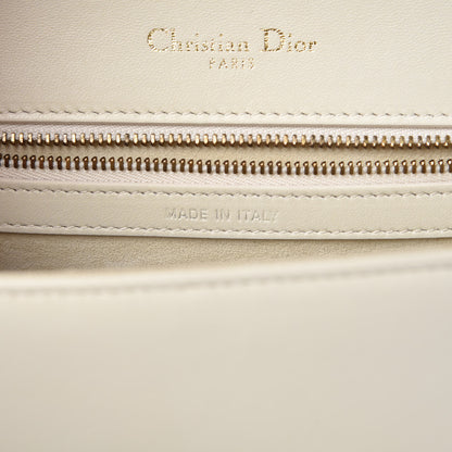 Christian Dior Lambskin Studded Small Diorama Flap Bag Off White 7 of 9