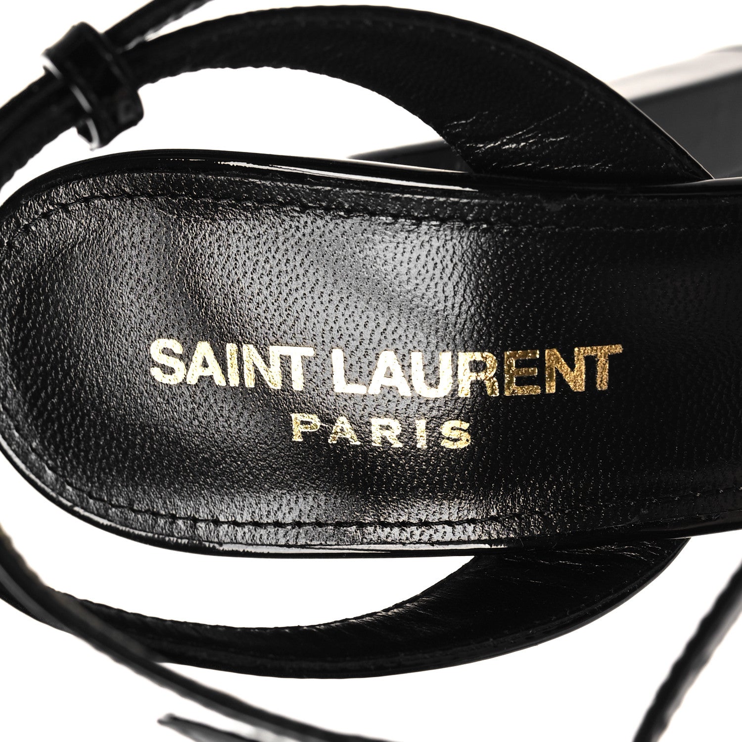 Saint Laurent Patent Jodie 95 Platform Sandals 36.5 Black 8 of 9