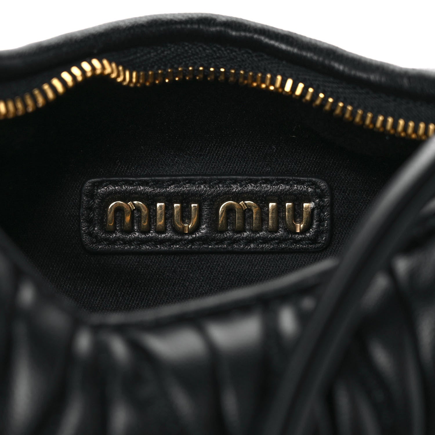 Miu Miu Nappa Matelasse Mini Wander Hobo Black 6 of 8