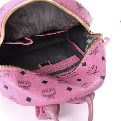 MCM Visetos Small Side Stud Stark Backpack Pink 4 of 9