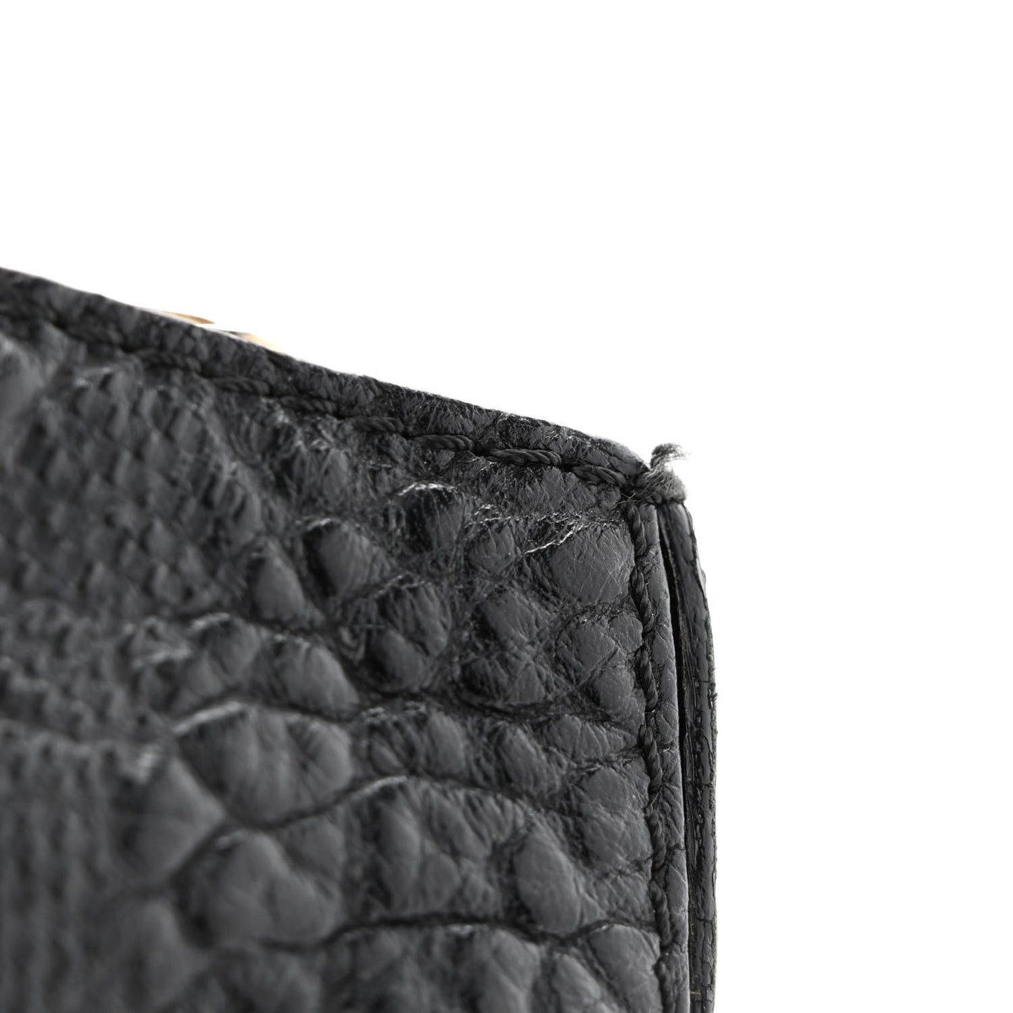 Heritage Grain Check Embossed Medium Dewsbury Tote Black