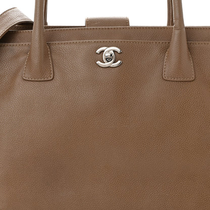 Chanel Calfskin Cerf Executive Shopper Tote Light Brown 10 of 19