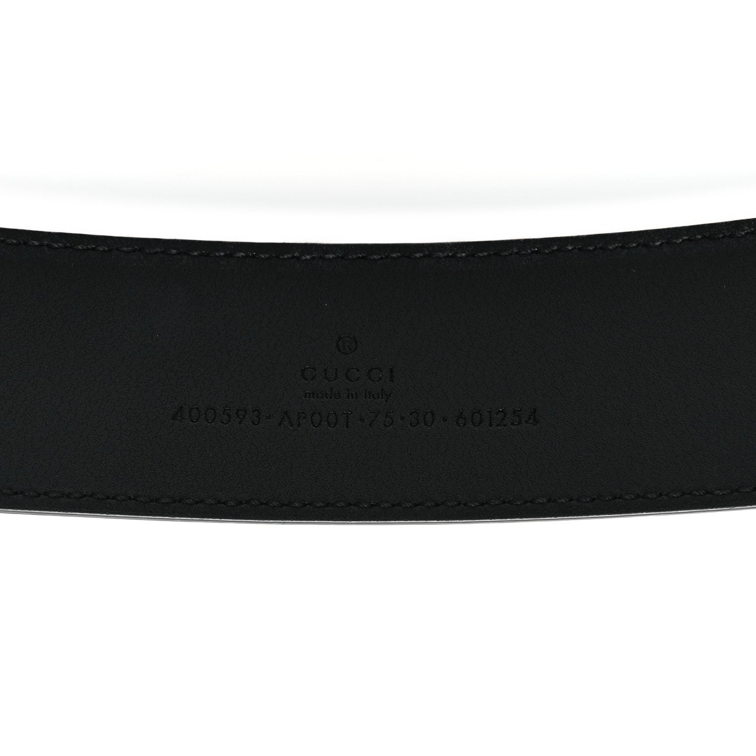 Gucci Calfskin Double G 40mm Belt 75 30 Black 3 of 6