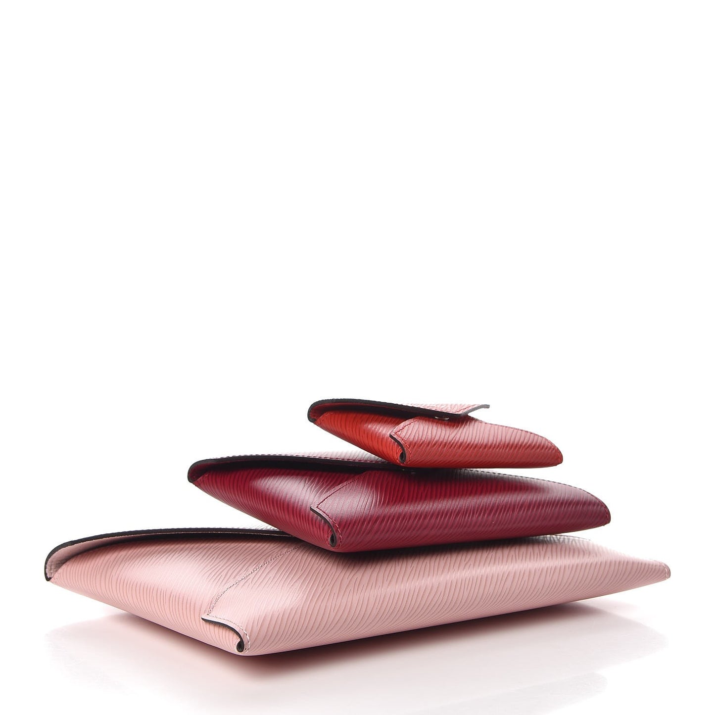 Epi Kirigami Pochette Set Rose Ballerine Fuchsia Coquelicot