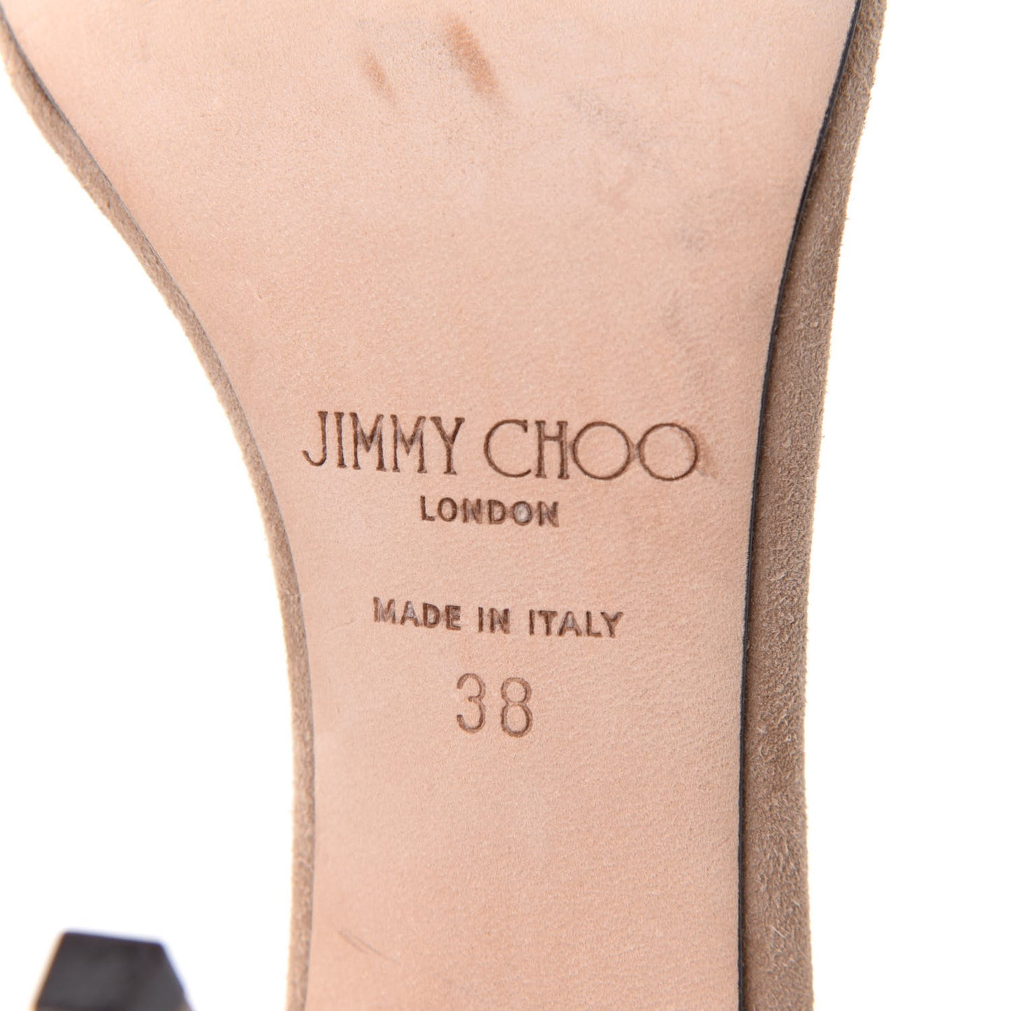 Suede Crystal Daisy 100 Sandal 38 Nude