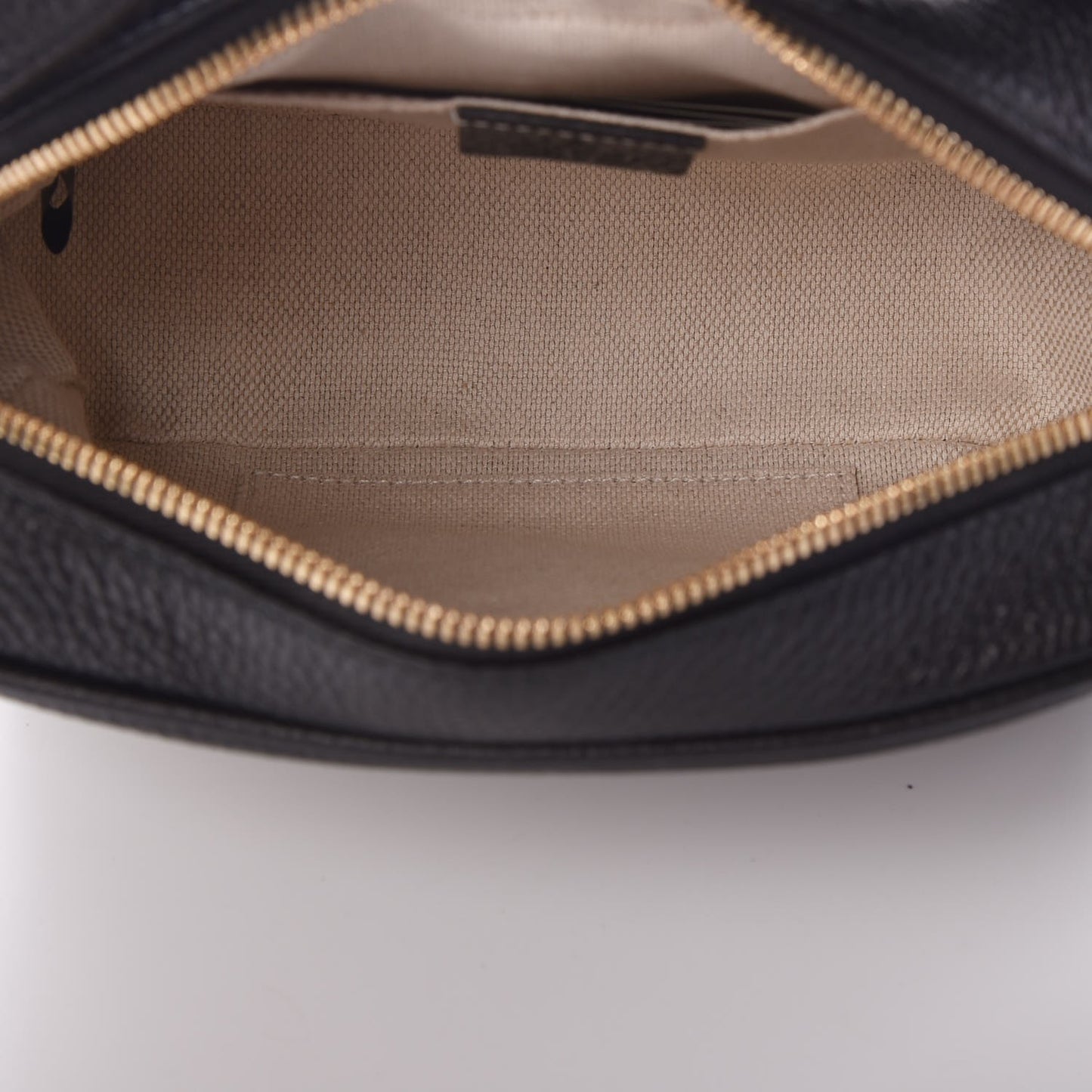 Pebbled Calfskin Small Soho Disco Bag Black