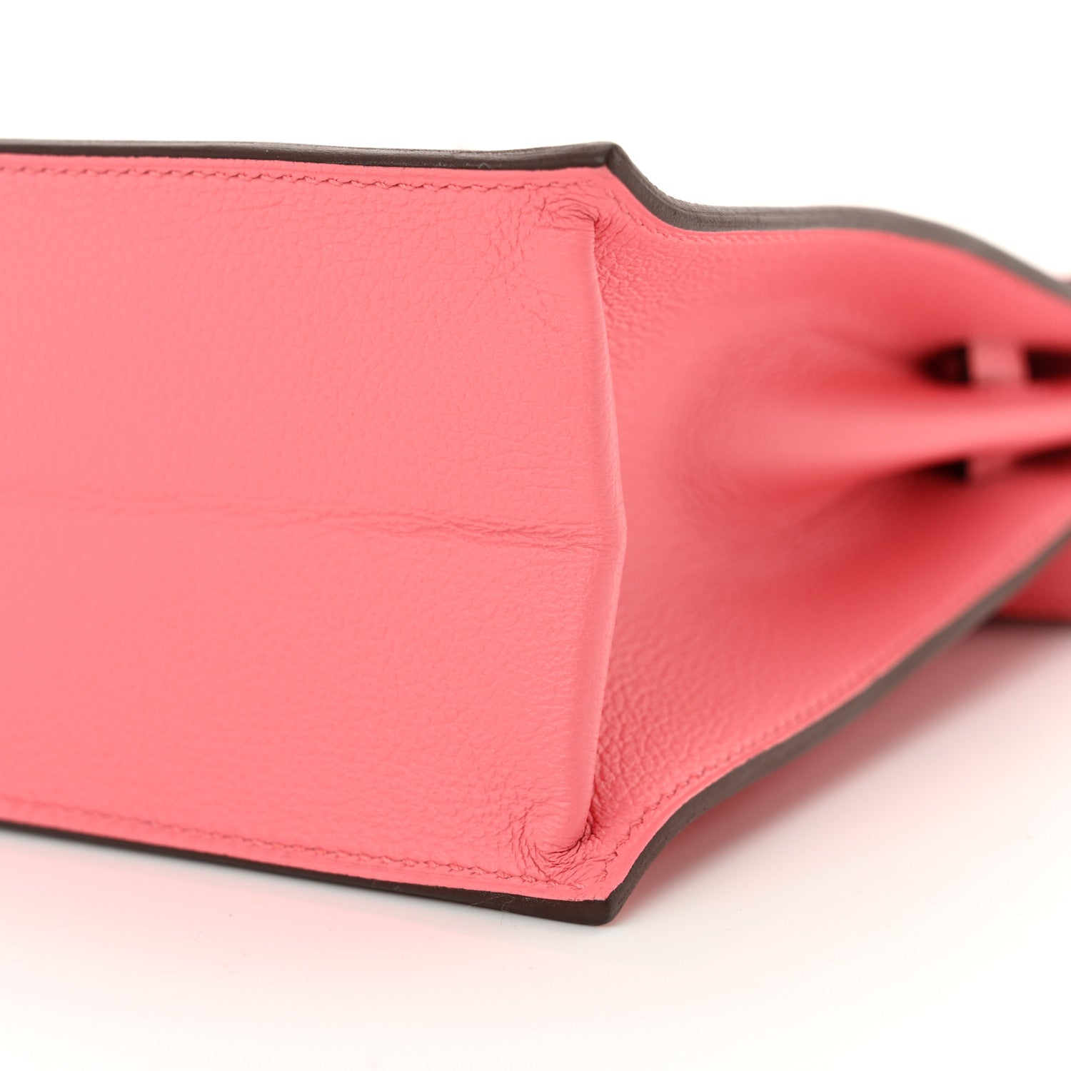 Hermes Evercolor Verso Kelly Danse II Belt Bag Rose D'Ete Vert Cypress 10 of 11