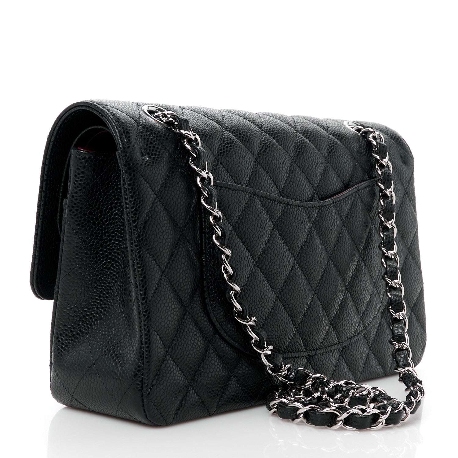 Chanel Caviar Quilted Medium Double Flap Black 3 of 14