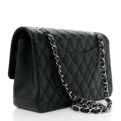 Chanel Caviar Quilted Medium Double Flap Black 3 of 14