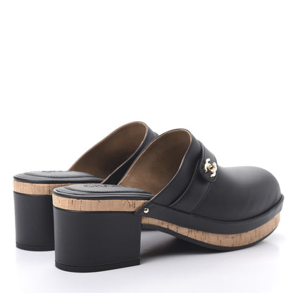 Chanel Calfskin CC Turn Lock Clogs 40 Black 4 of 7