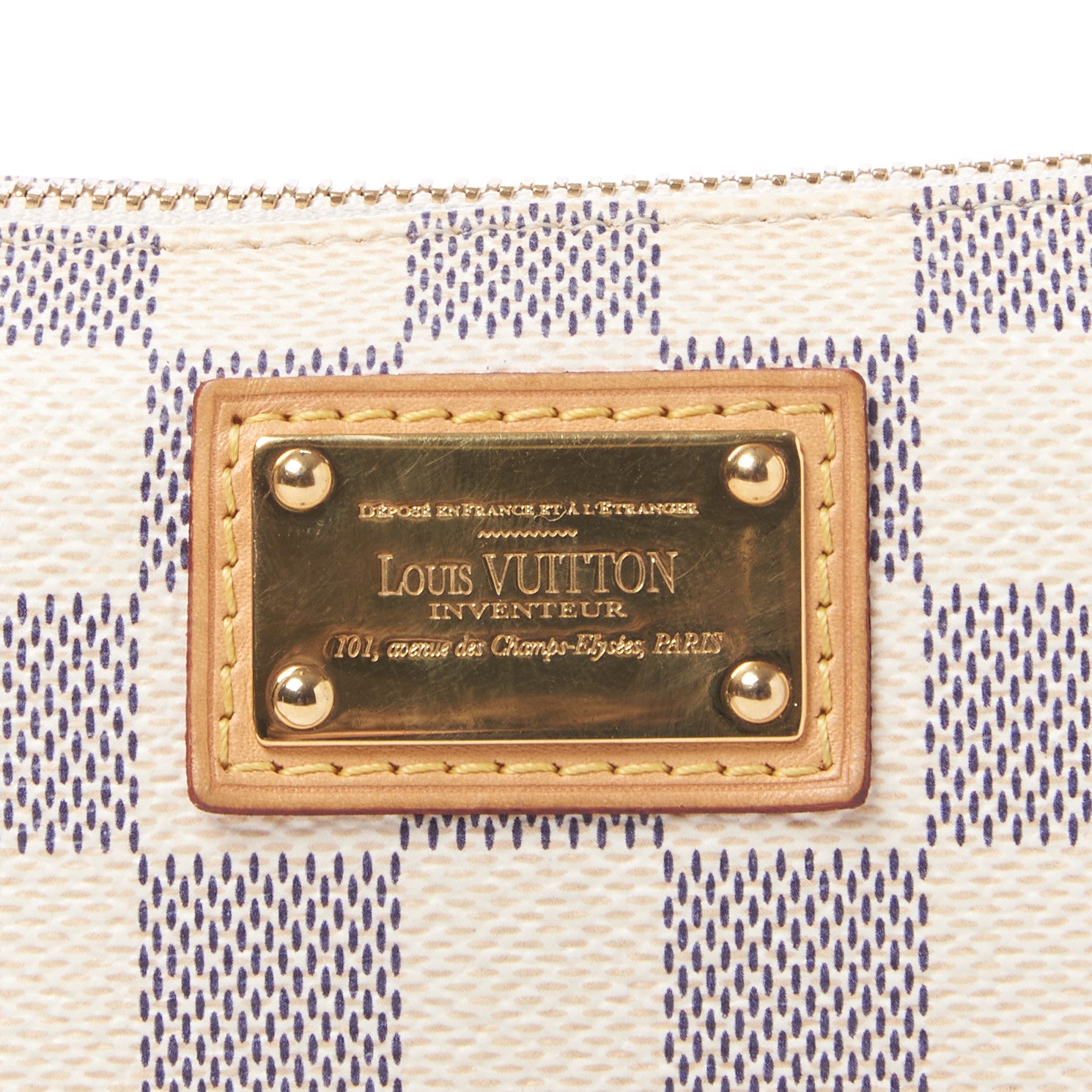 Louis Vuitton Damier Azur Pochette Milla MM 7 of 8