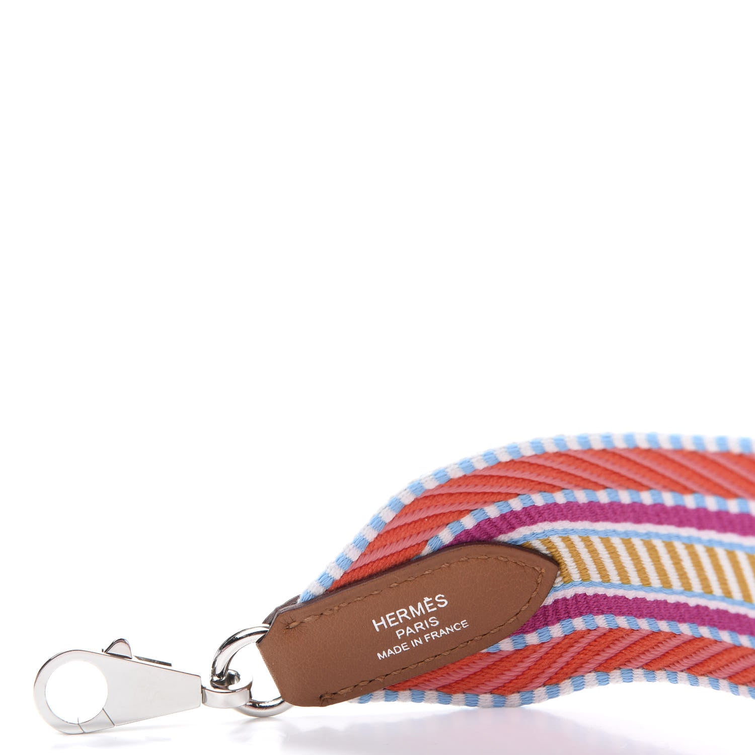 Hermes Toile Swift 50mm Sangle Cavale Shoulder Strap Capucine Magnolia Gold 5 of 6
