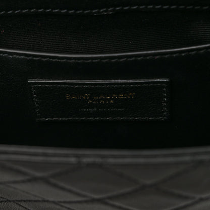 Saint Laurent Lambskin Quilted Monogram Mini Nolita Black 6 of 9