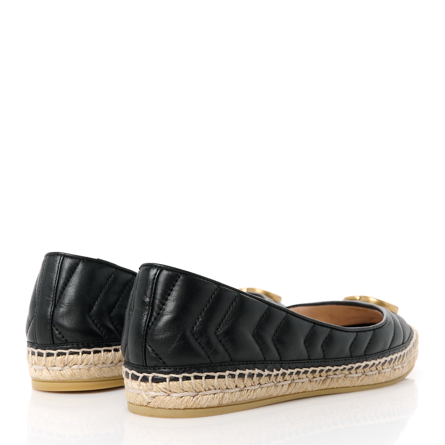 Nappa Matelasse GG Marmont Espadrilles 37.5 Black