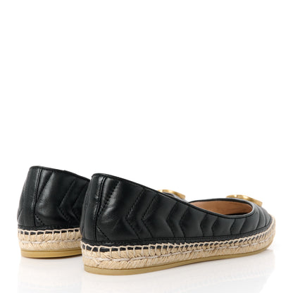 Gucci Nappa Matelasse GG Marmont Espadrilles 37.5 Black 4 of 11