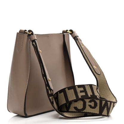 Stella McCartney Eco Alter Nappa Perforated Logo Tiny Crossbody Dark Taupe 3 of 11