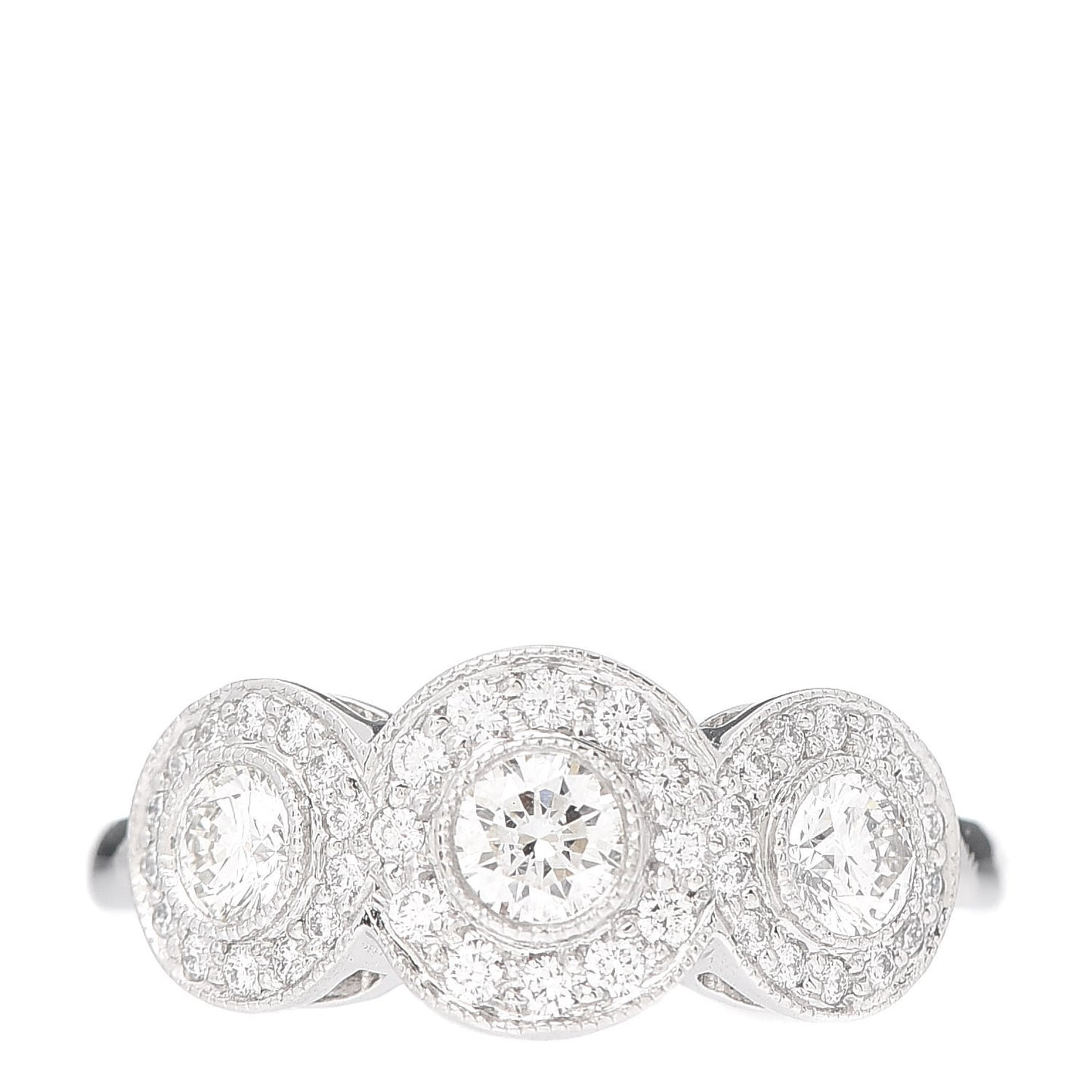 Platinum Diamond Circlet Ring 49 4.75