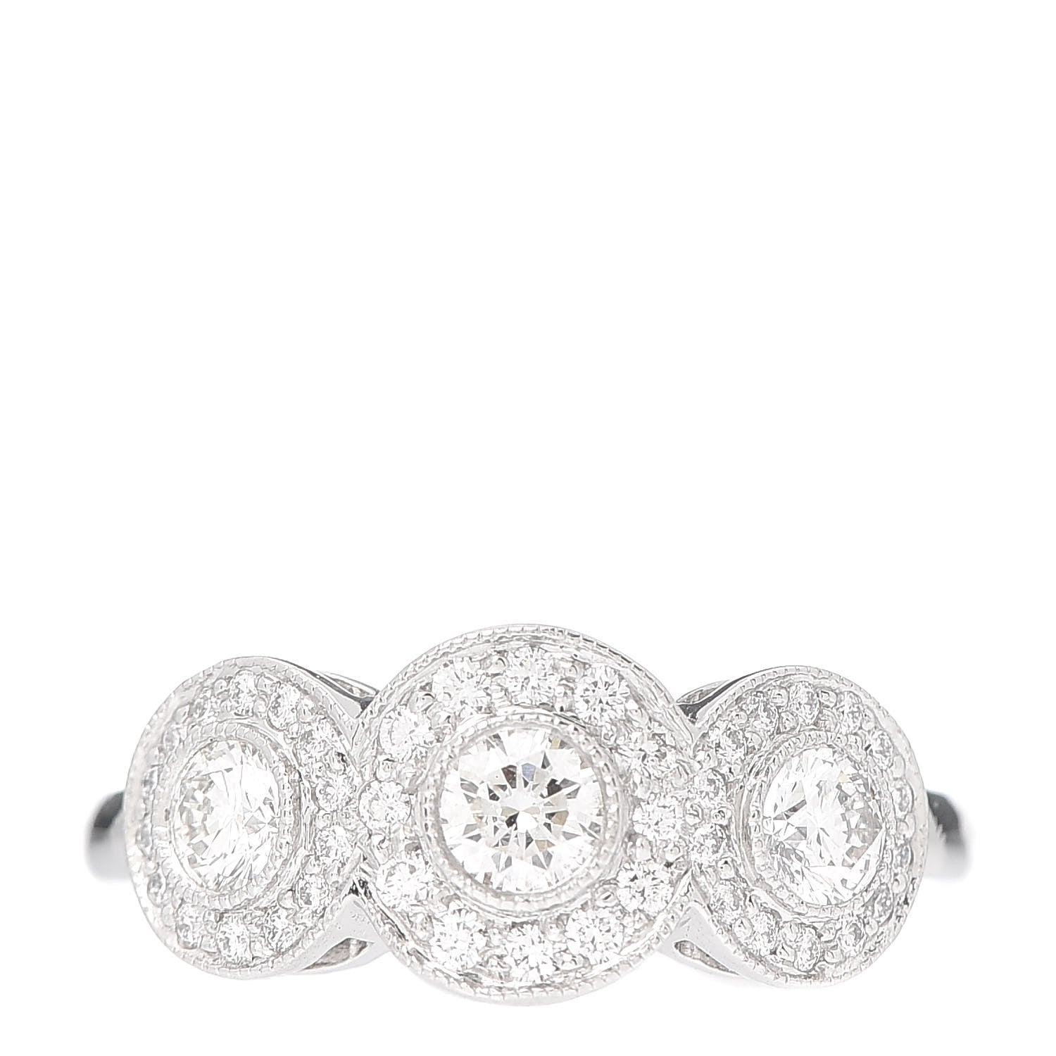Tiffany Platinum Diamond Circlet Ring 49 4.75 1 of 4