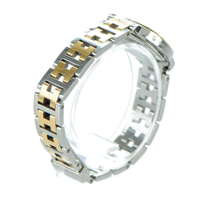 Hermes Stainless Steel 24mm Clipper Quartz Watch Gold 5 of 10