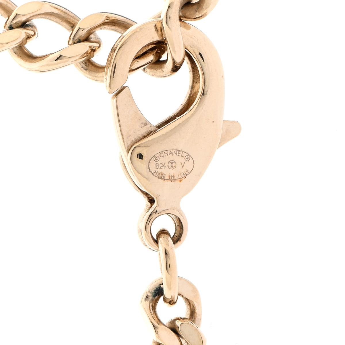 Chanel Crystal Chain CC Necklace Gold Silver 5 of 7