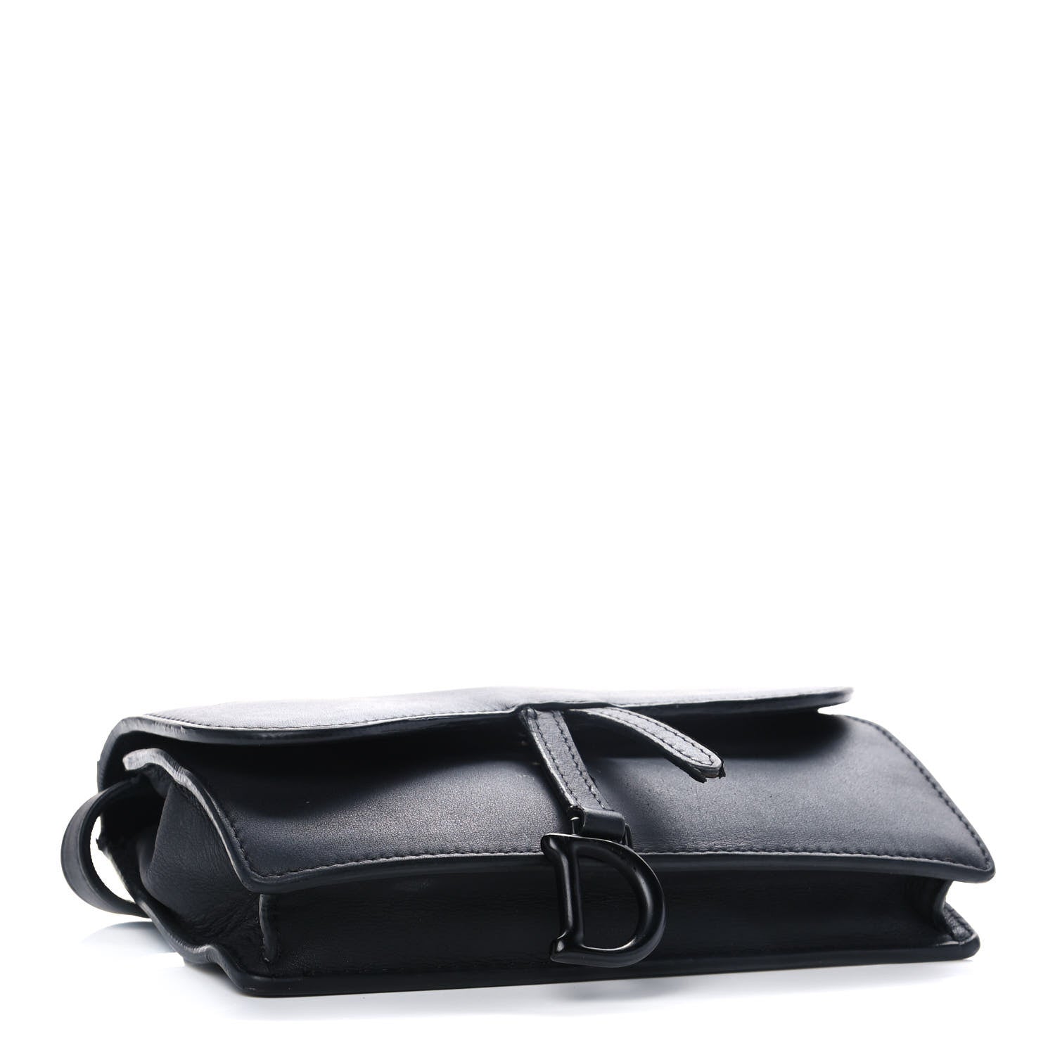 Christian Dior Ultra Matte Calfskin Saddle Belt Bag Black 3 of 11