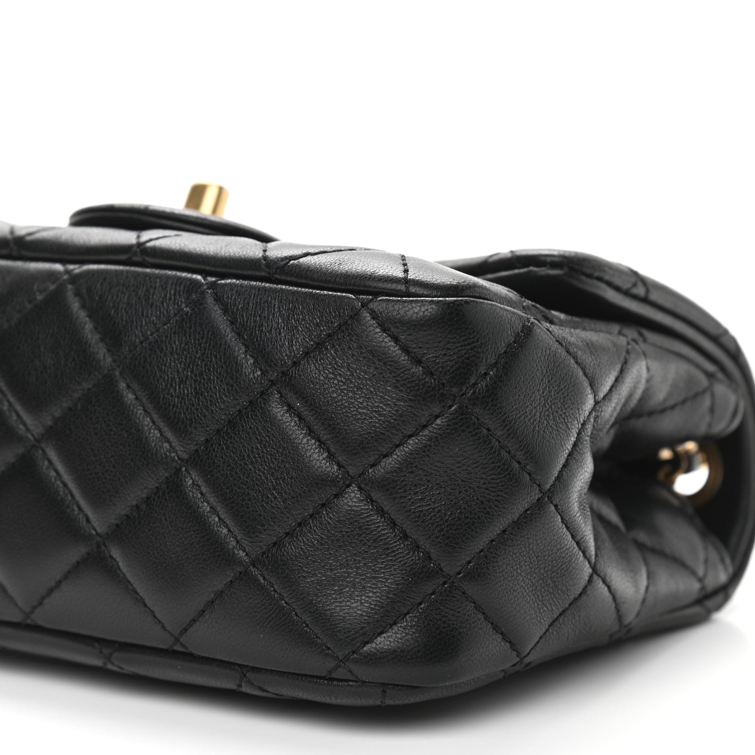 Chanel Lambskin Quilted Mini Pearl Crush Flap Black 10 of 11