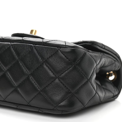 Chanel Lambskin Quilted Mini Pearl Crush Flap Black 10 of 11