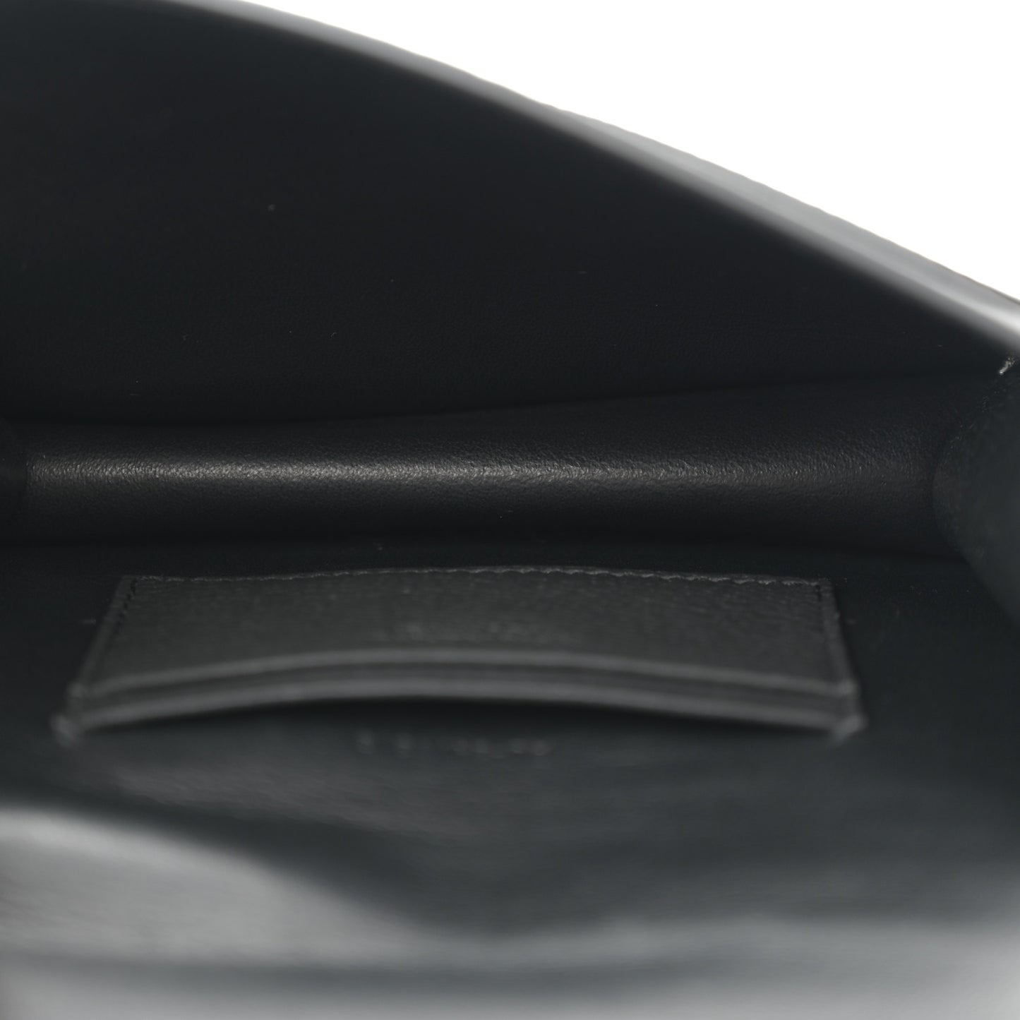 Grained Calfskin Belt Bag Black