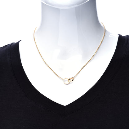Cartier 18K Yellow Gold Interlocking LOVE Necklace 2 of 5