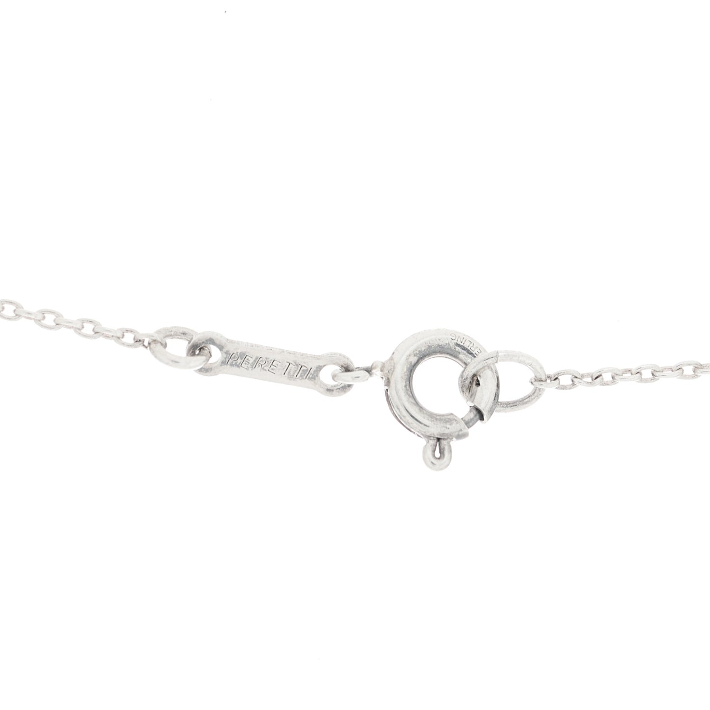 Sterling Silver 9mm Elsa Perretti Full Heart Pendant Necklace