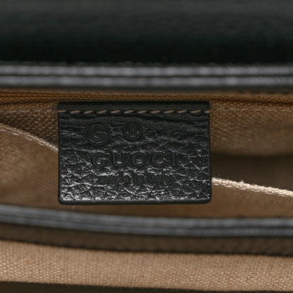 Gucci Dollar Calfskin Interlocking G Crossbody Bag Black 7 of 9