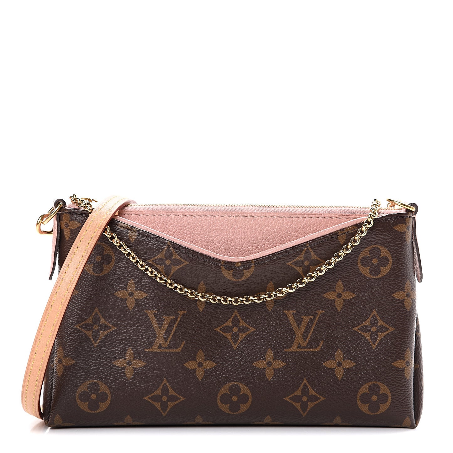 Monogram Pallas Clutch Rose Poudre