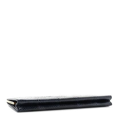 Saint Laurent Snakeskin Midnight Clutch Black 4 of 15