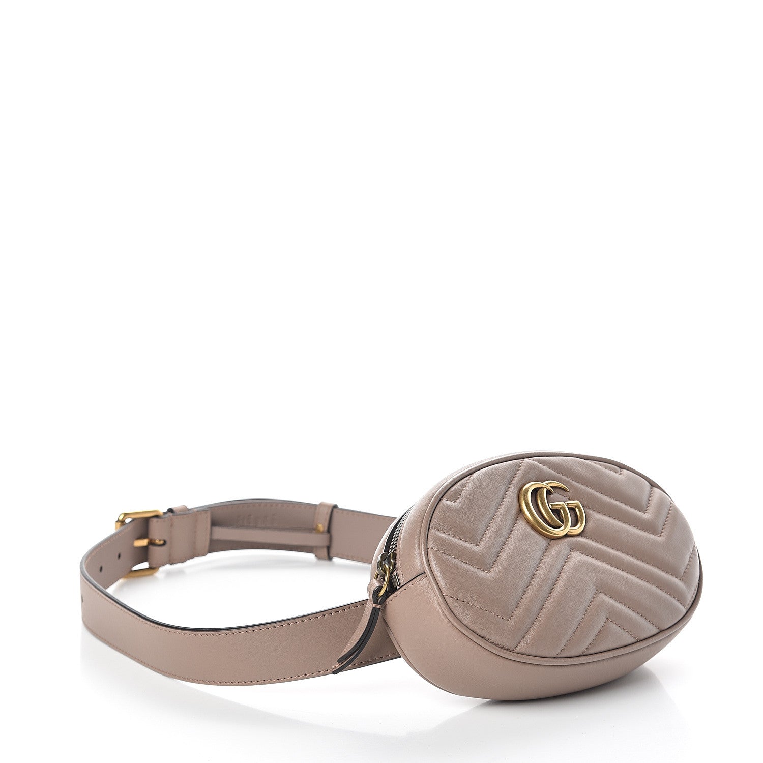 Gucci Calfskin Matelasse GG Marmont Belt Bag 85 34 Porcelain Rose 3 of 8